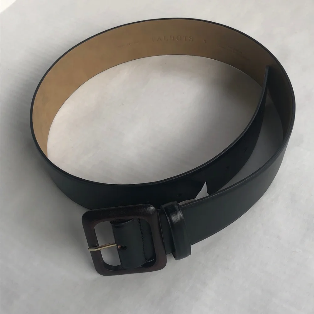 Talbots Women’s Leather Belt , Brown/Black Size S
